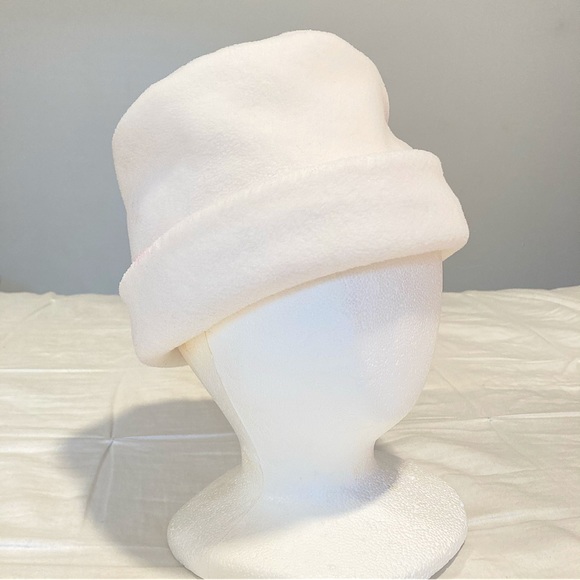White Fleece Winter Hat - Picture 6 of 6